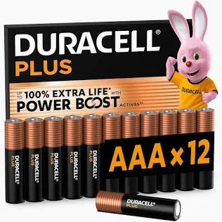 Duracell AAA 12 batteries 